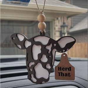 cow car charm